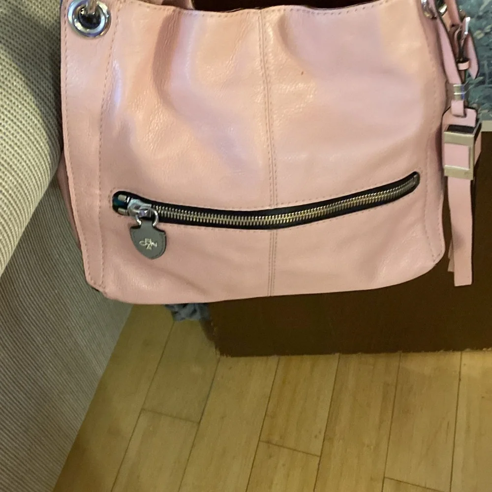 ORYANY pink bag Excellent condition zipper in front pocket on back leather